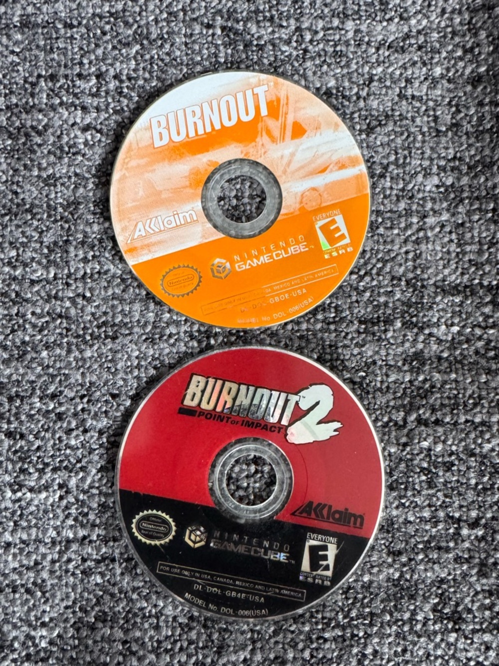 Burnout Lot Nintendo Gamecube Burnout 2 Point of‎ Impact Loose Discs